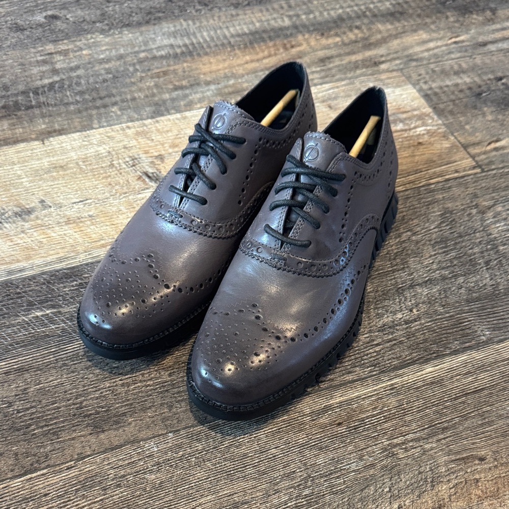 New Cole Haan Men's Oxford Shoes - Dark Gray